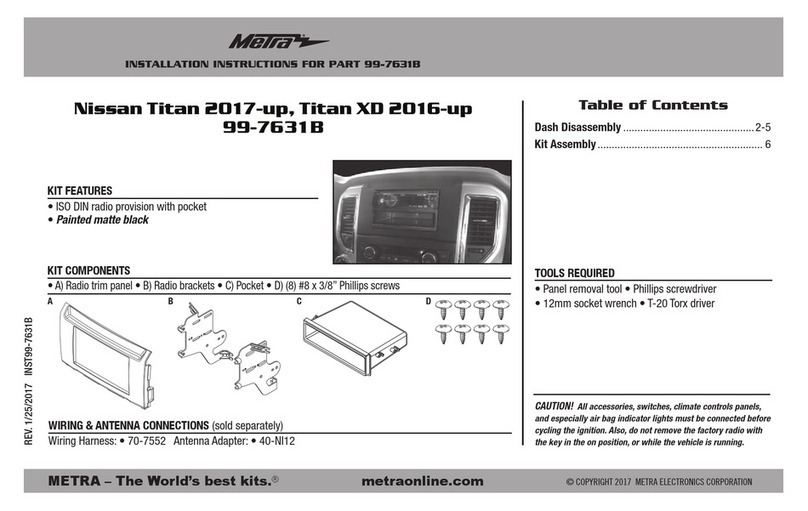 Metra Electronics 99-7631B installation instructions Metra Electronics 99-7631B installation instructions