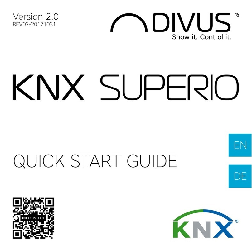 Divus KNX SUPERIO User manual