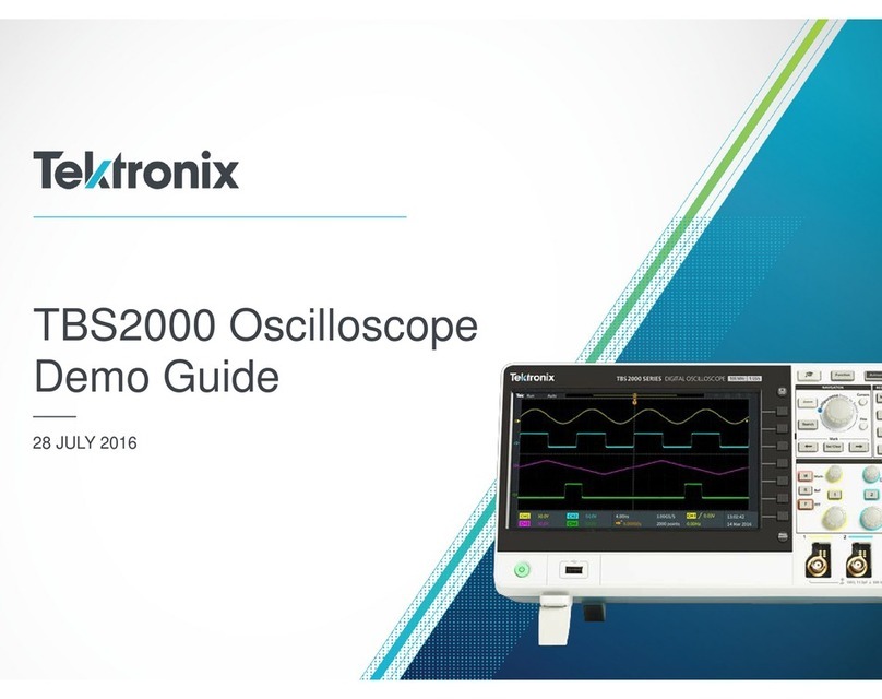 Tektronix TBS2000 Series User manual