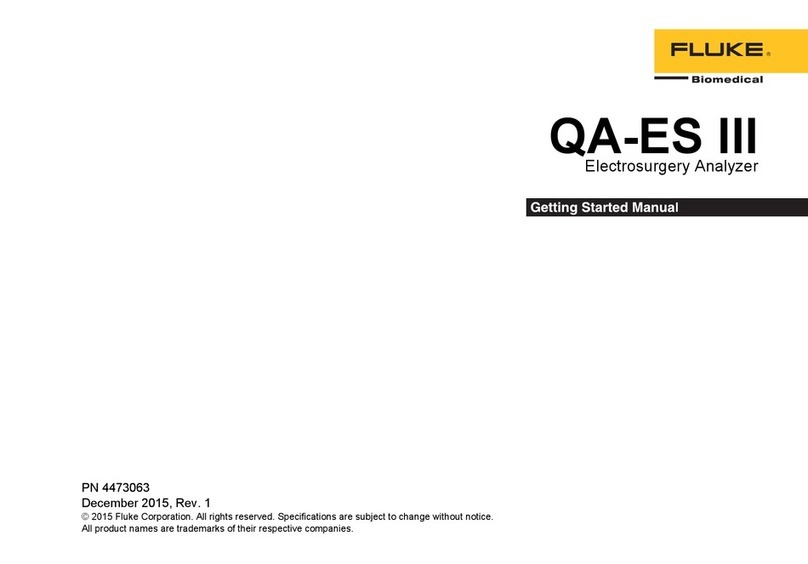 Fluke QA-ES III Parts list manual