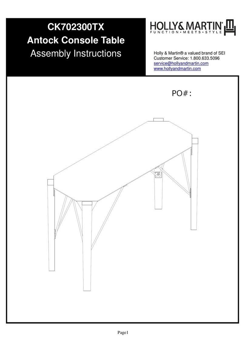 HOLLY&MARTIN CK702300TX Assembly instructions HOLLY&MARTIN CK702300TX Assembly instructions