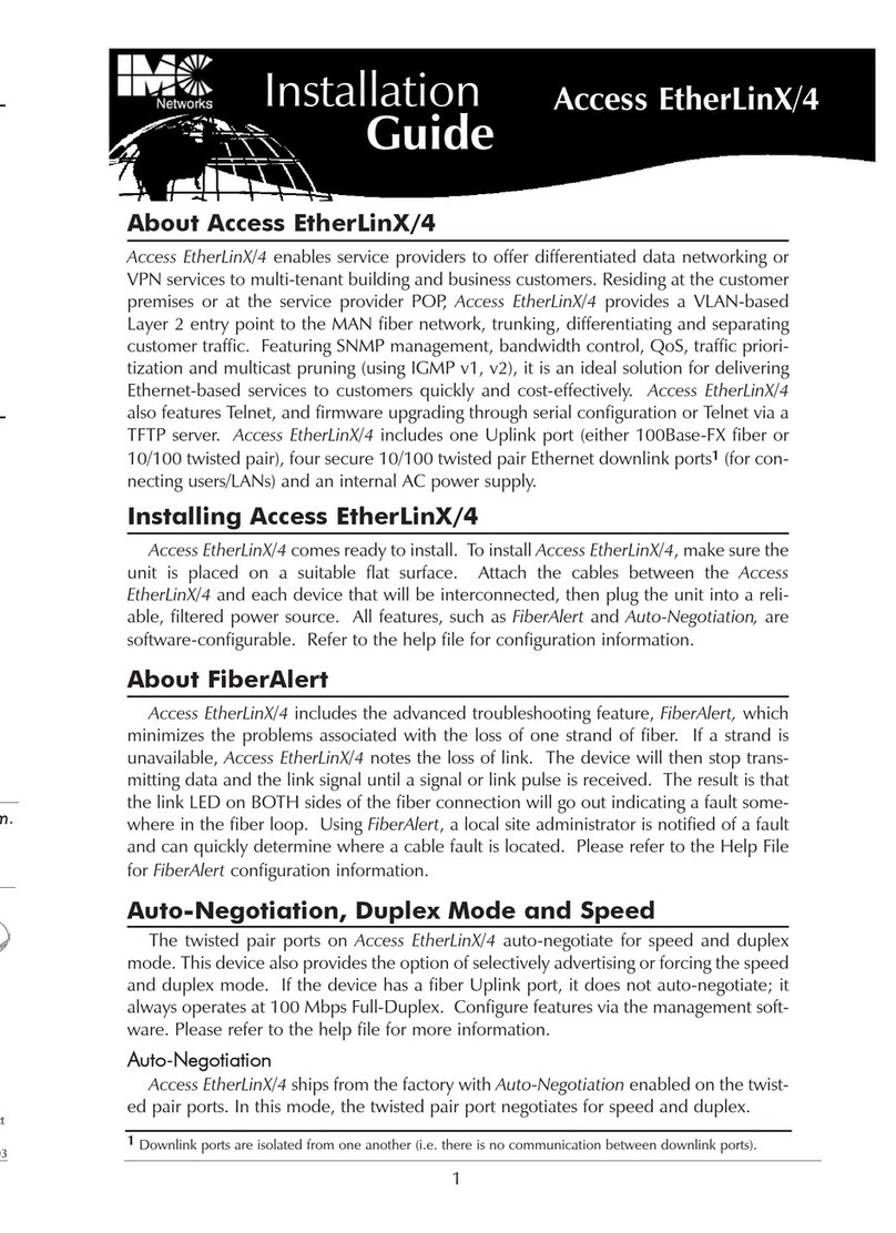 IMC Access EtherLinX/4 installation guide