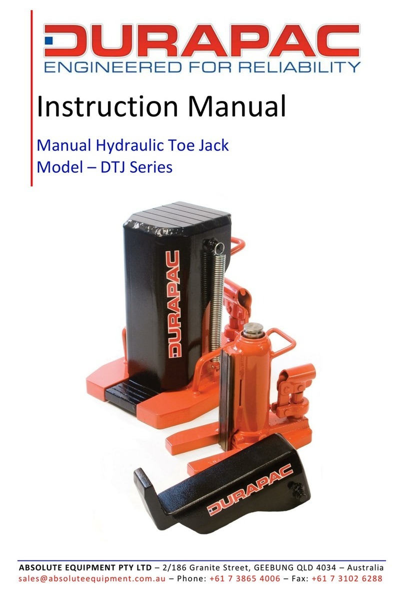 Durapac DTJ-2.5 instruction manual