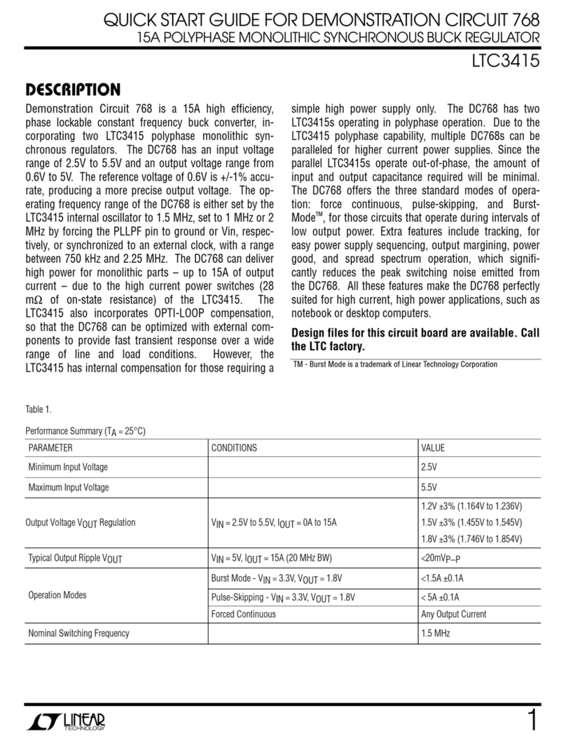 Linear DC768 quick start guide