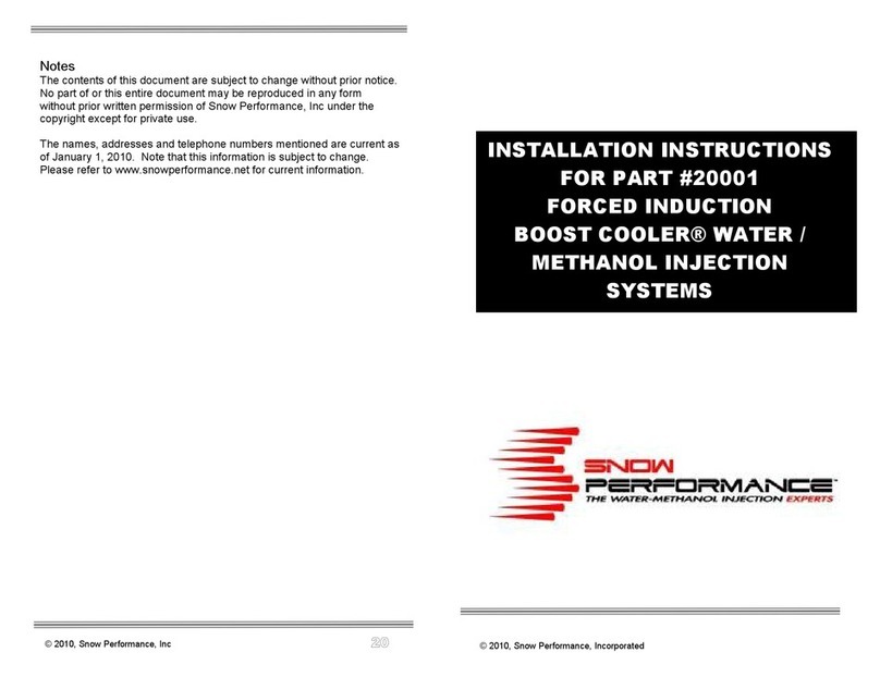 Snow Performance 20001 installation instructions