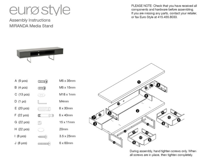 EUROSTYLE MIRANDA User manual EUROSTYLE MIRANDA User manual