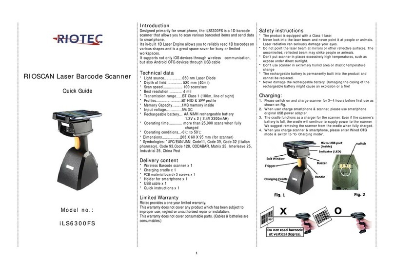 RIOTEC RIOSCAN iLS6300FS User manual