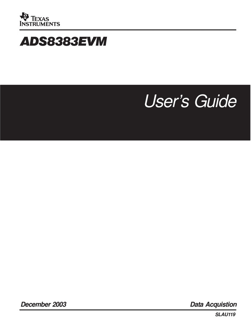 Texas Instruments ADS8383EVM User manual