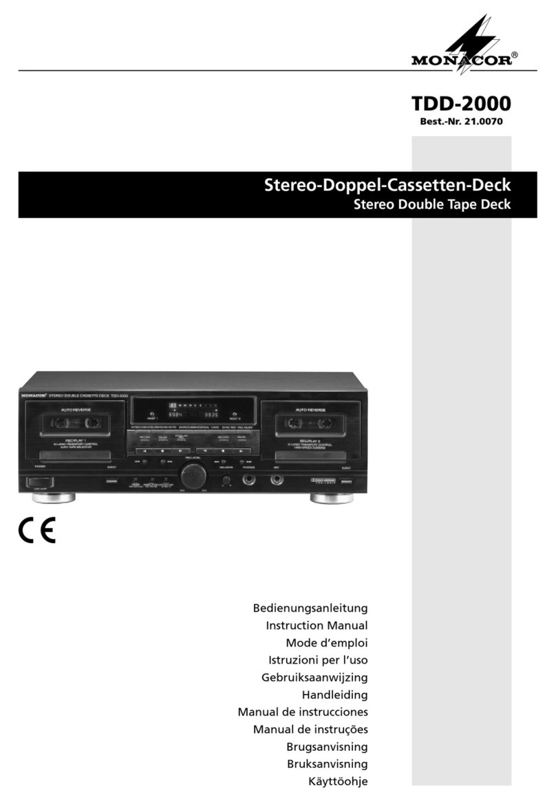 Monacor TDD-2000 User manual