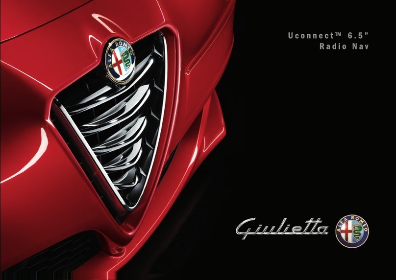 Alfa Romeo Giulietta Uconnect 6.5" Radio Nav manual