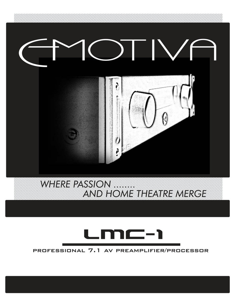 Emotiva LMC-1 User manual
