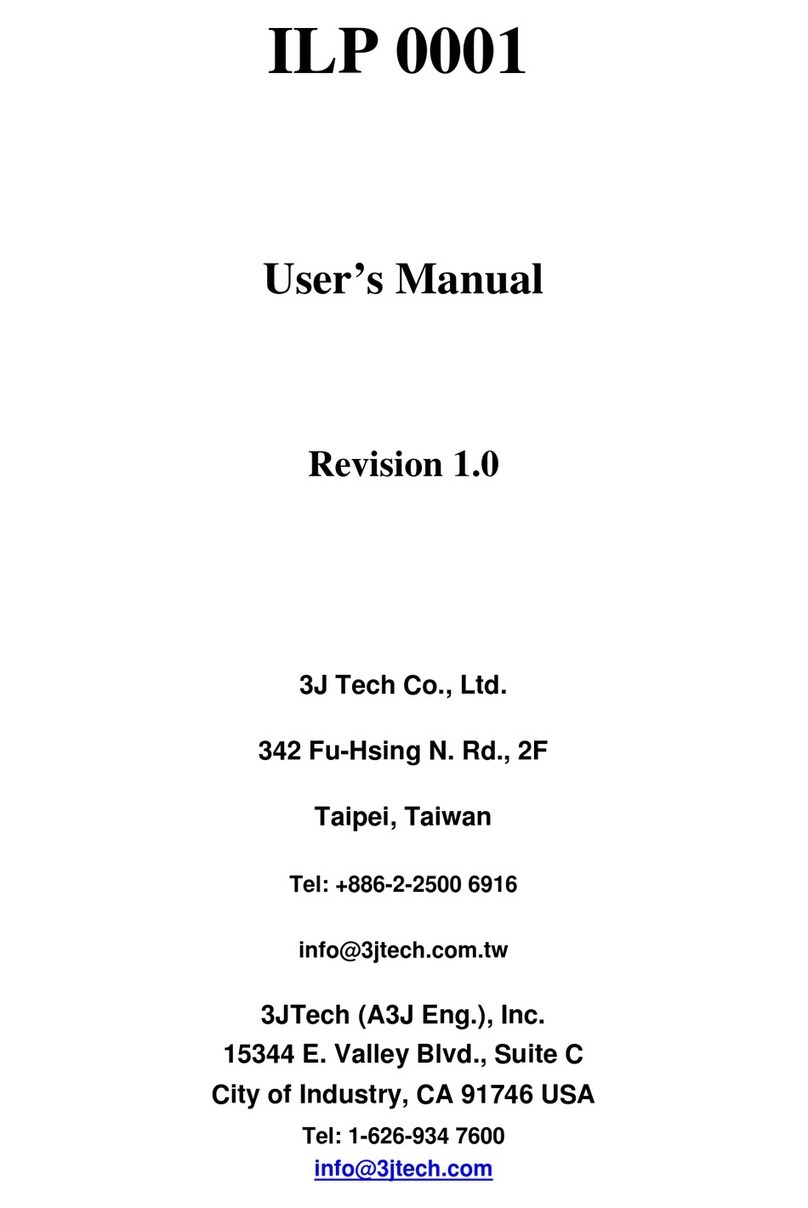 3Jtech ILP 0001 user manual