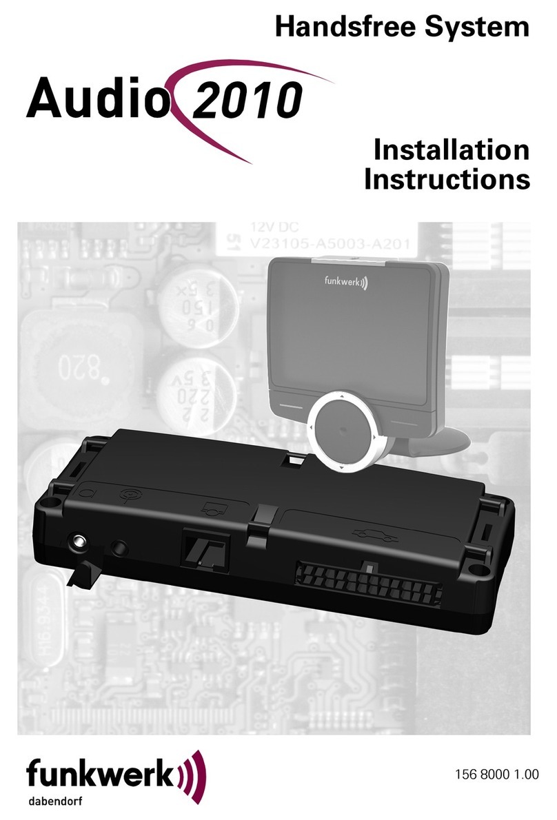 Funkwerk AUDIO 2010 User manual Funkwerk AUDIO 2010 User manual