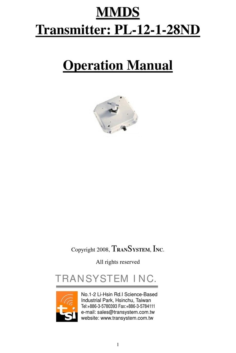 Transystem PL-12-1-28ND Operation manual