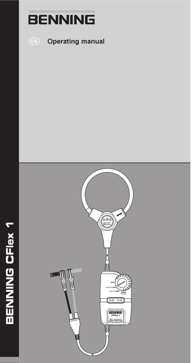 Benning CFlex 1 operating manual