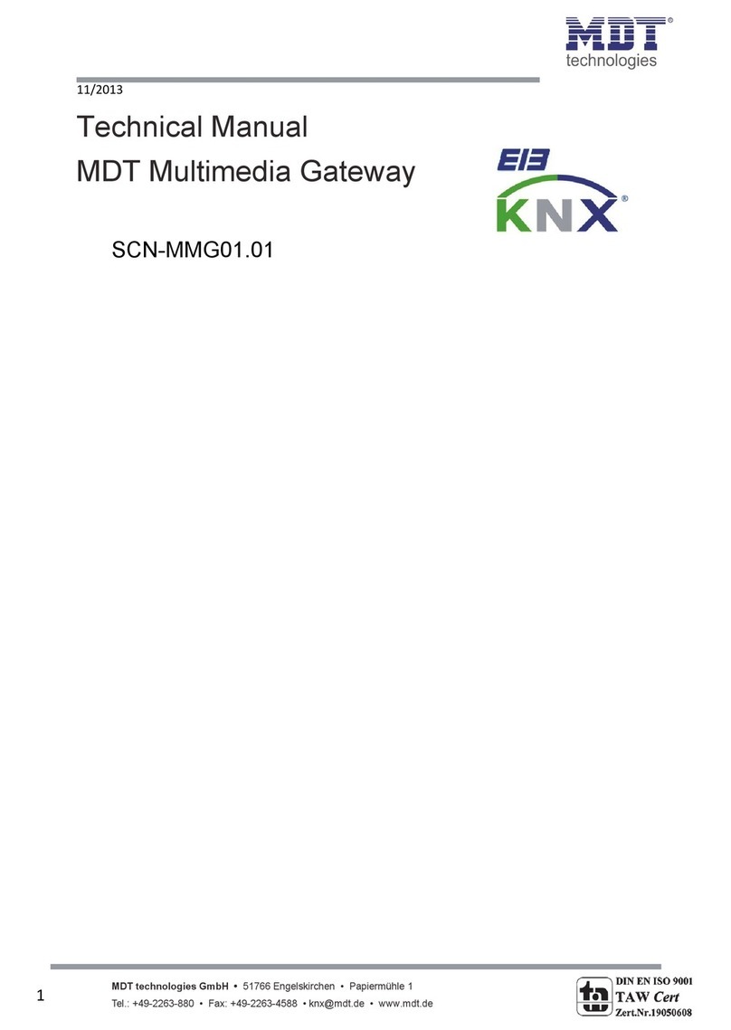 MDT Technologies SCN-MMG01.01 User manual
