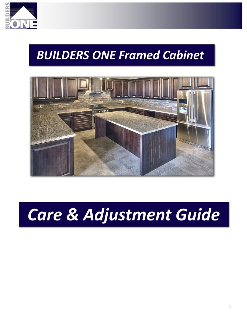 Builders One Framed Cabinet care guide