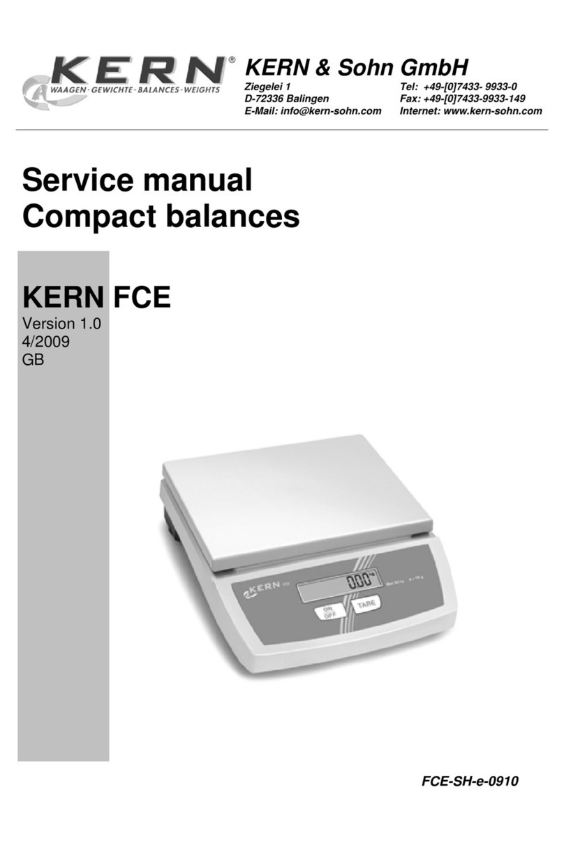 KERN FCE 3K1 User manual