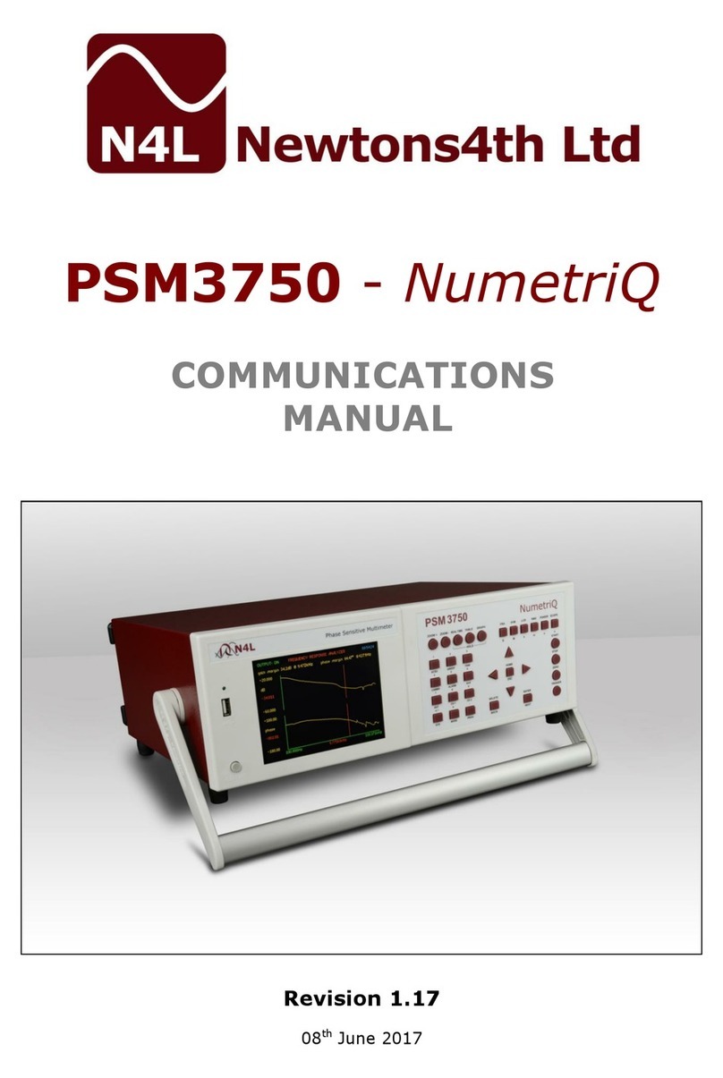 Newtons4th PSM3750 NumetriQ Use and care manual Newtons4th PSM3750 NumetriQ Use and care manual