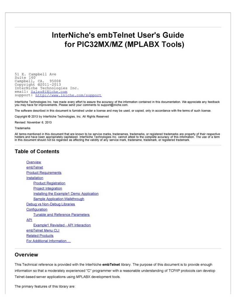 InterNiche Technologies PIC32MX user guide