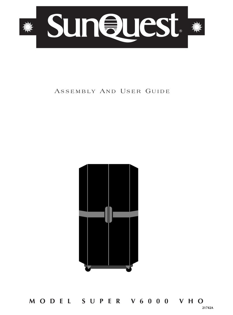 Sunquest Super V6000 VHO Assembly and user's guide