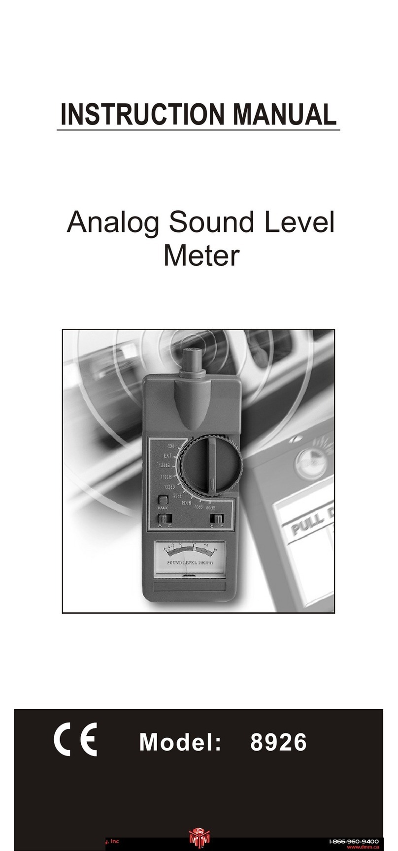 Digital Measurement Metrology 8926 instruction manual