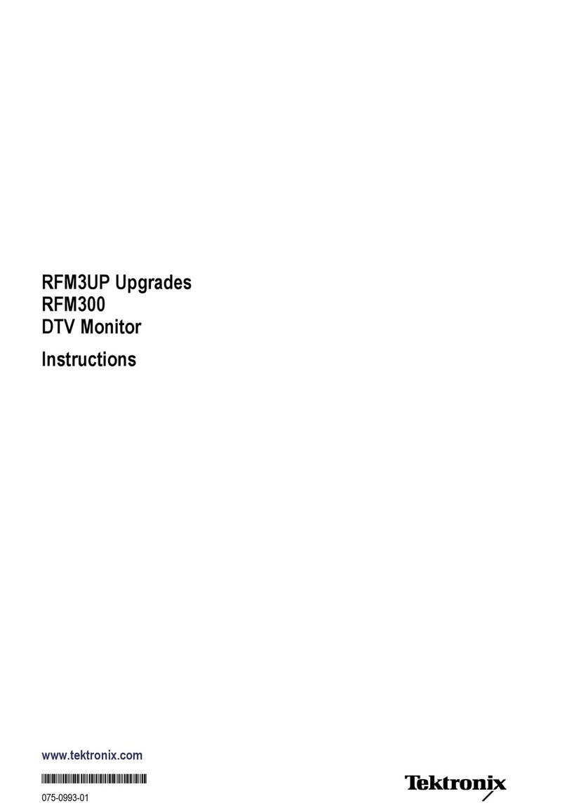 Tektronix RFM3UP User manual