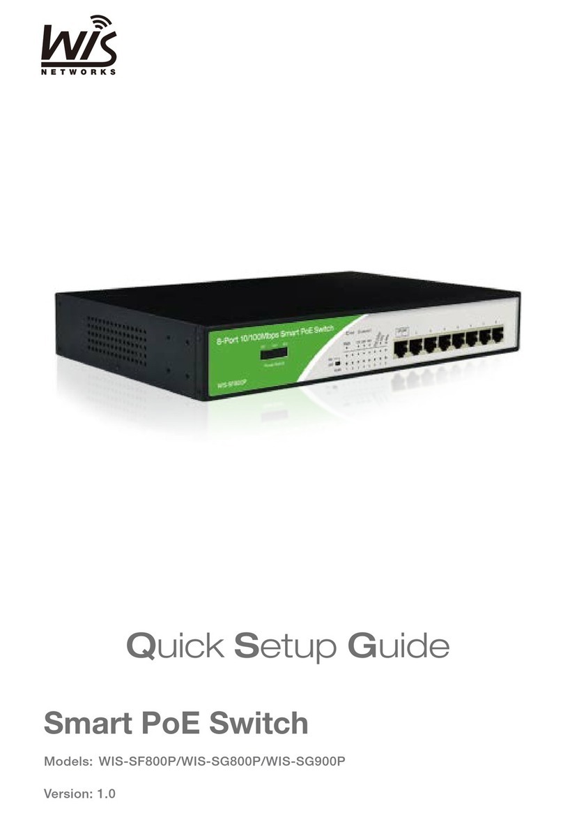 WIS NETWORKS WIS-SF800P User manual