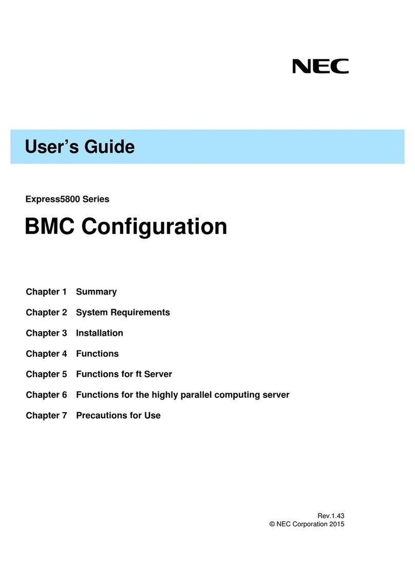 NEC Express 5800 Series User manual