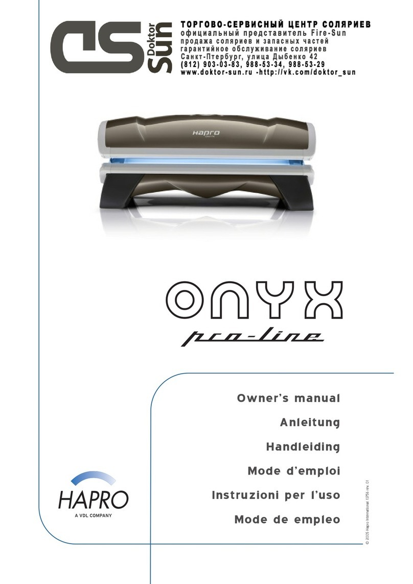 HAPRO Onyx Pro-Line owner's manual