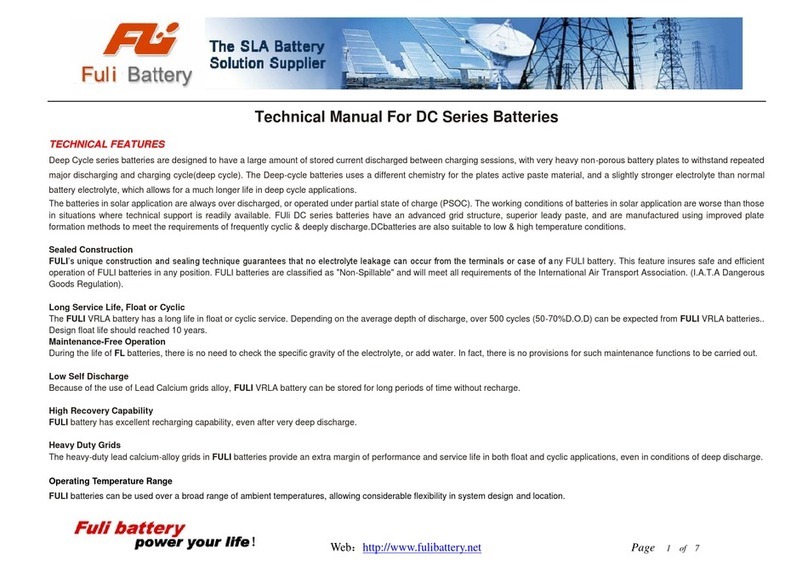 Fuli Deep Cycle series Technical manual