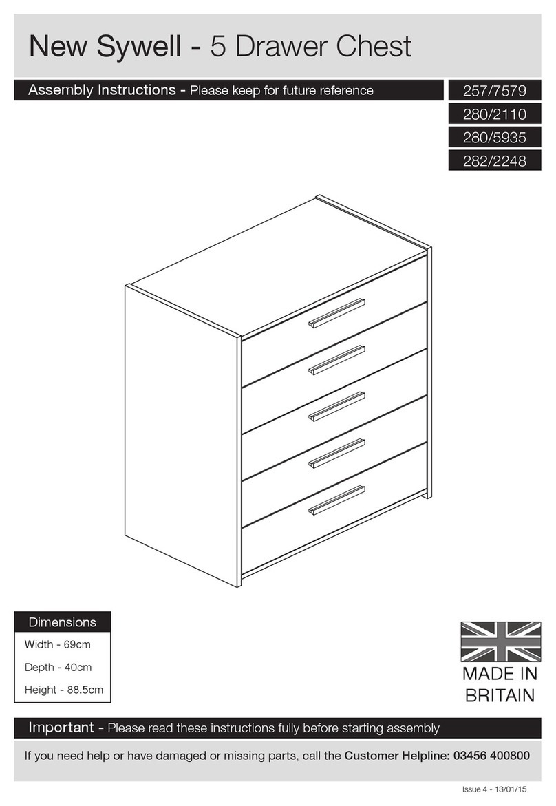 Argos New Sywell 5 Drawer Chest User manual Argos New Sywell 5 Drawer Chest User manual