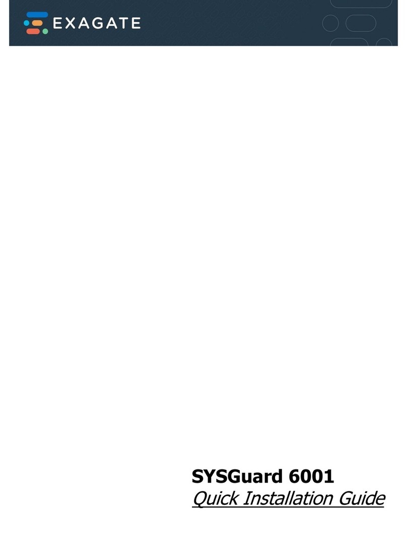 EXAGATE SYSGuard 6001 Quick installation guide