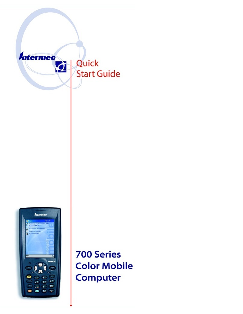Intermec 700 Series User manual Intermec 700 Series User manual