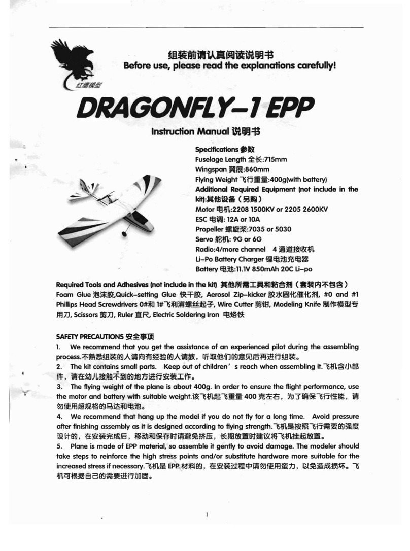 Red Eagle Model DRAGONFLY-1 EPP instruction manual