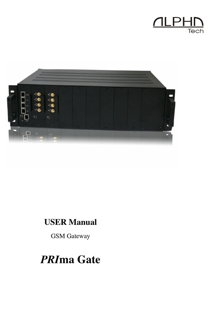 Alpha Technologies PRIma Gate User manual