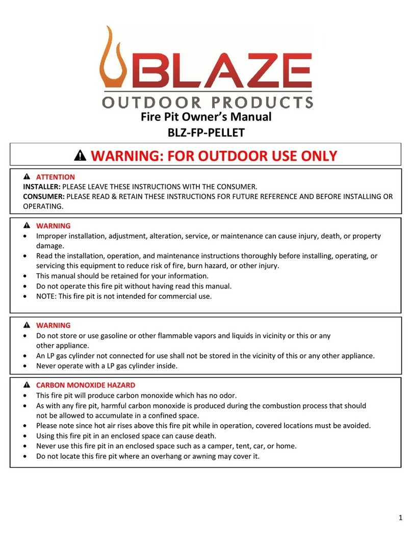 Blaze BLZ-FP-PELLET owner's manual