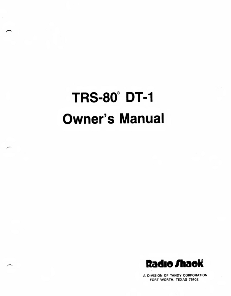 Radio Shack TRS-80 DT-1 owner's manual