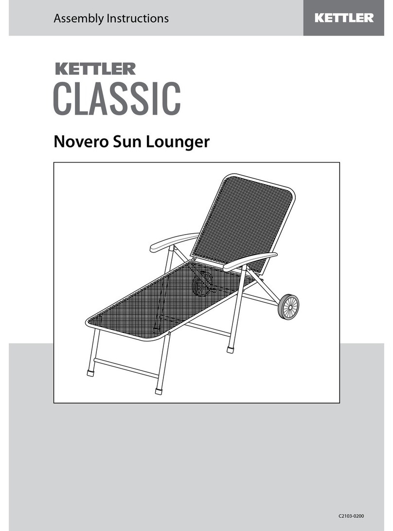 Kettler Novero Sun Lounger User manual