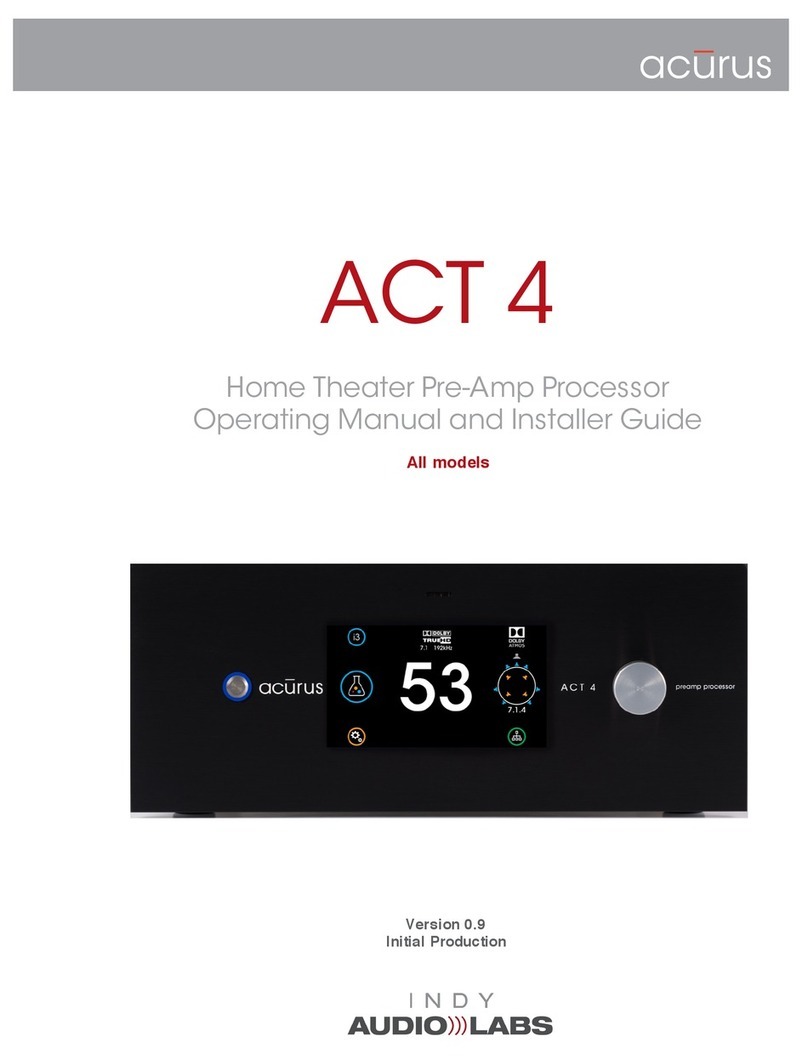 Acurus ACT 4 user guide