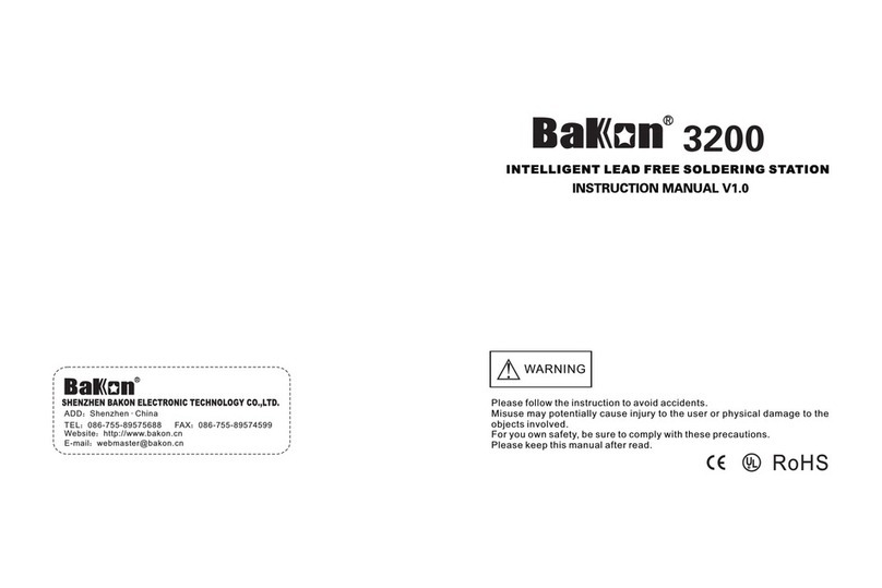 Bakon 3200 instruction manual