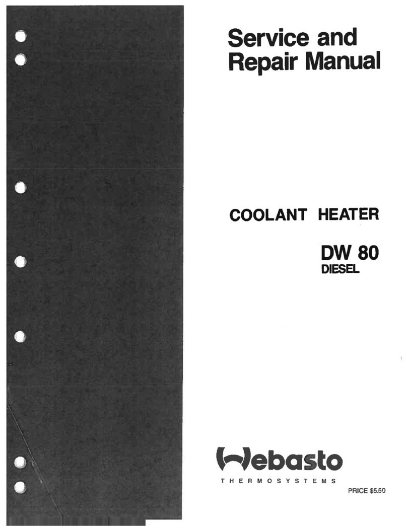 Webasto DW 80 Service and repair manual