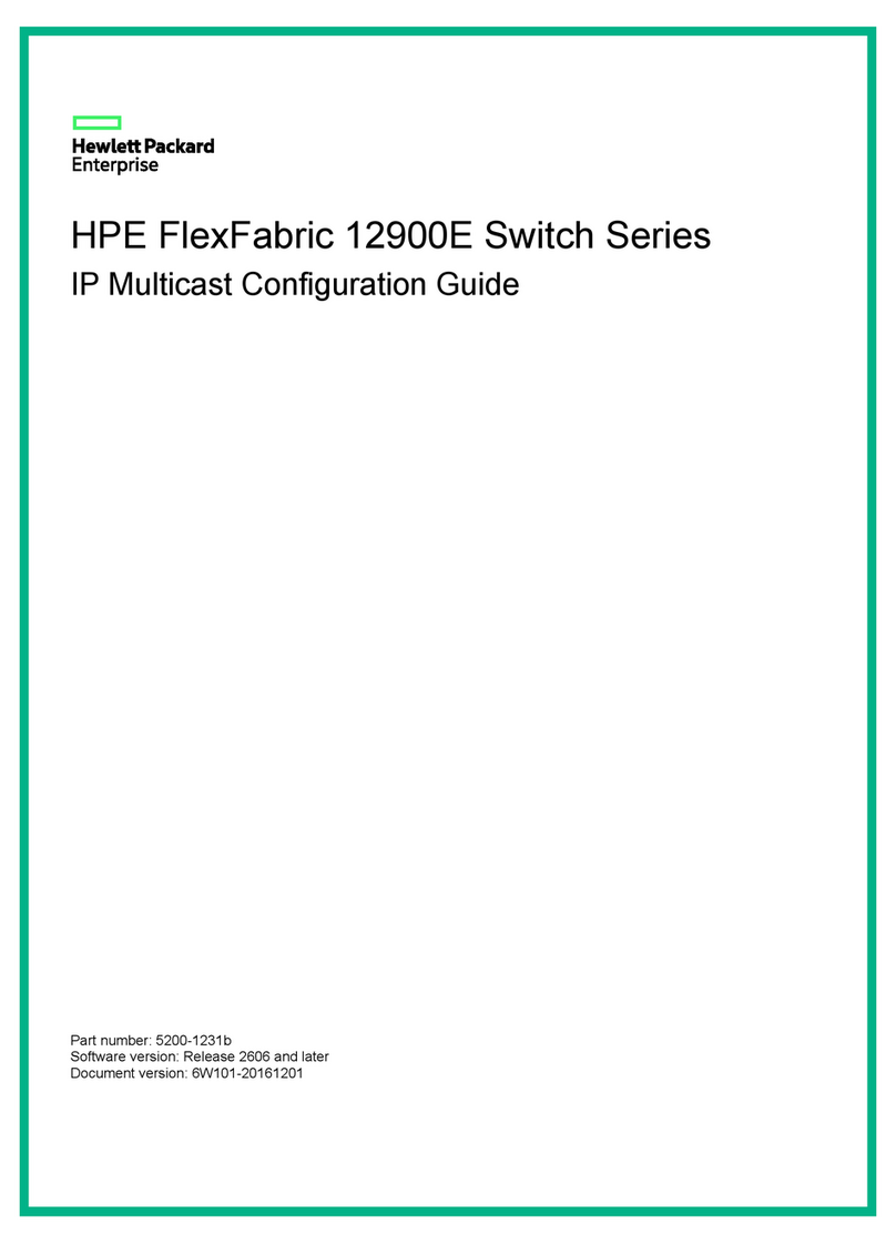 HPE FlexFabric 12900E User manual