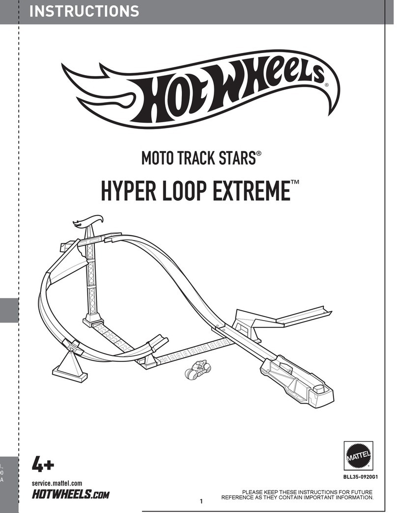 Fisher-Price Hot Wheels Moto Track Stars Hyper Loop Extreme Track... instructions