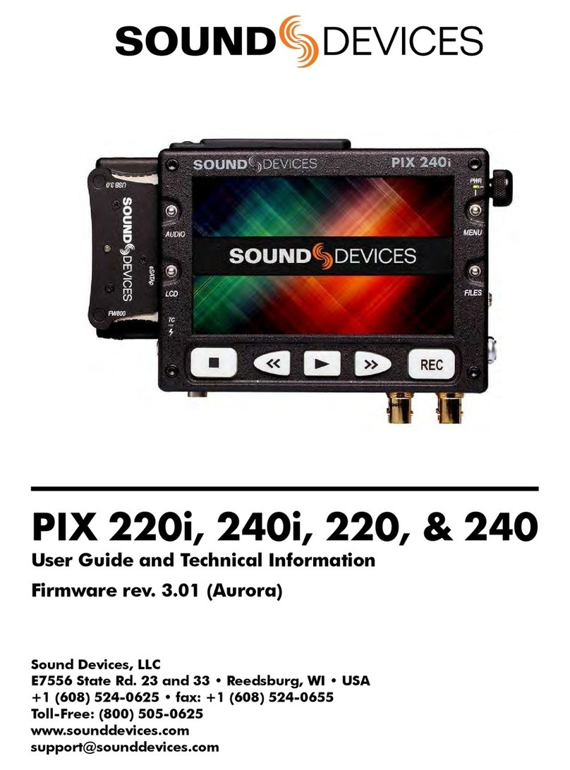 Sound Devices PIX 220i Manual Sound Devices PIX 220i Manual