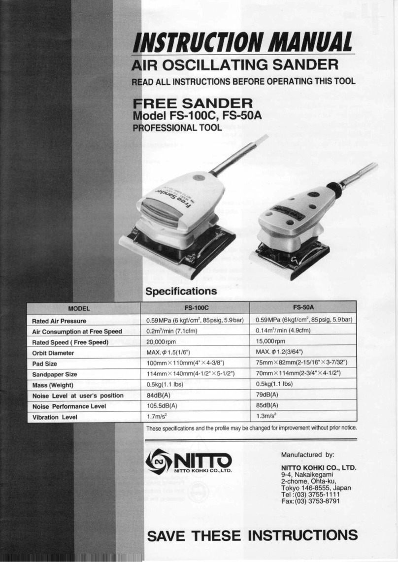Nitto Free Sander FS-100C instruction manual