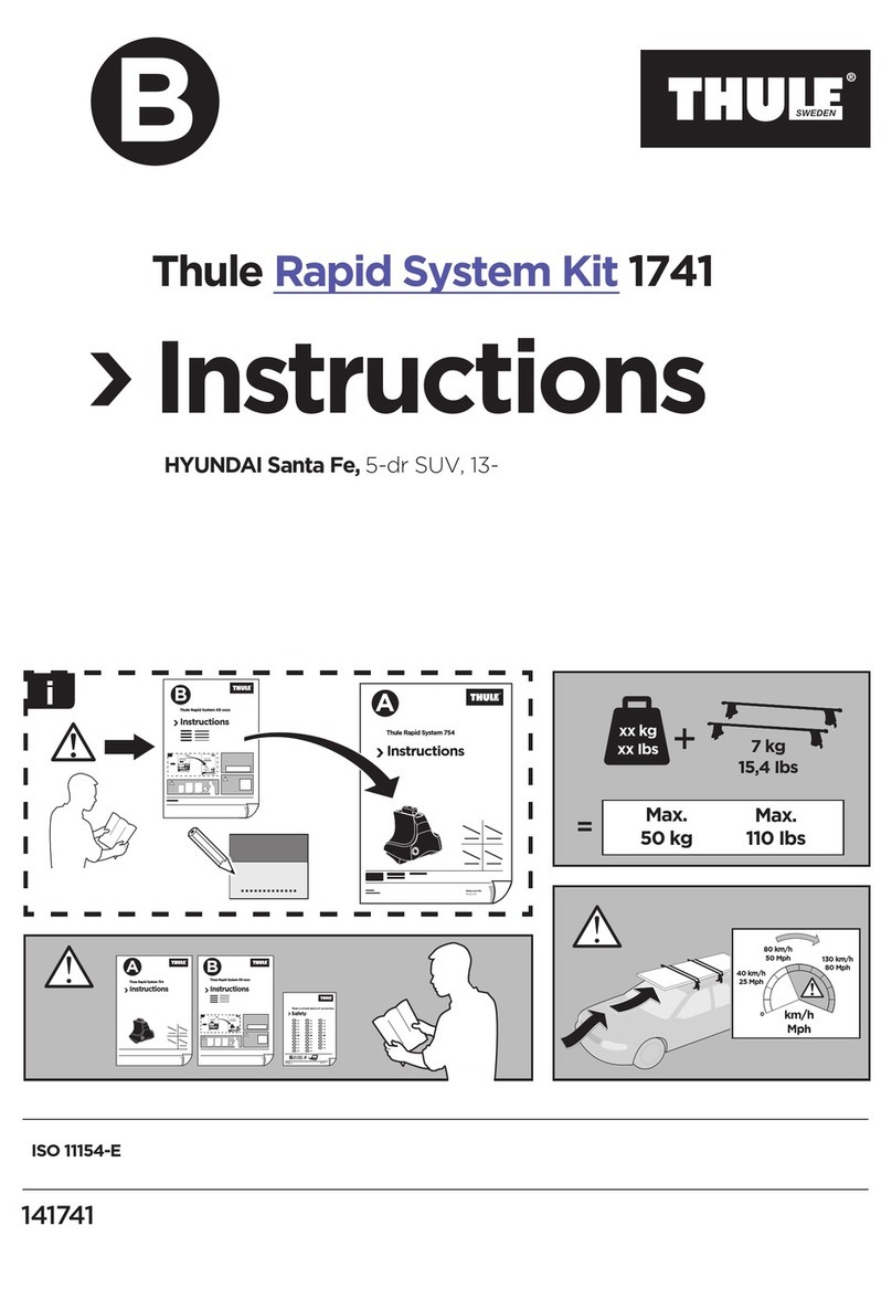 Thule Rapid System Kit 1741 instructions