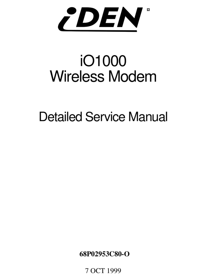 I-DEN iO1000 Detailed service manual
