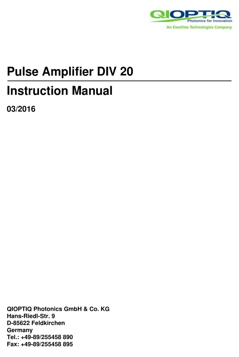 Qioptiq DIV 20 instruction manual