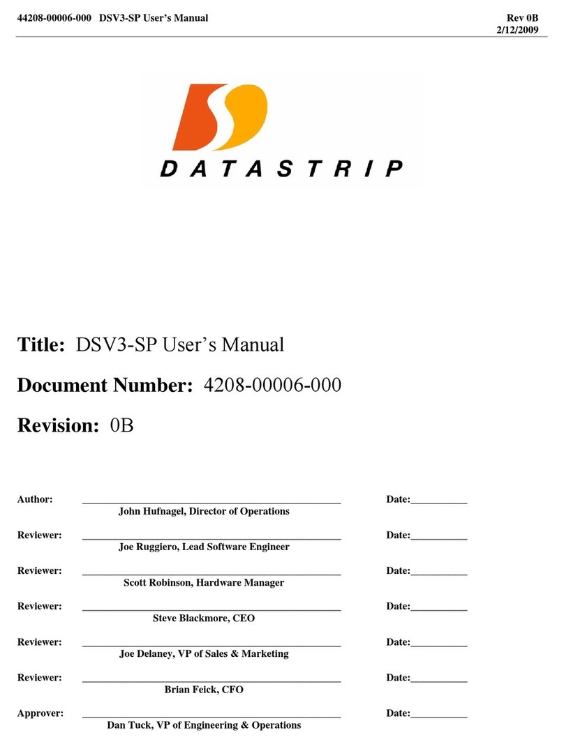 Datastrip DSV3-SP User manual